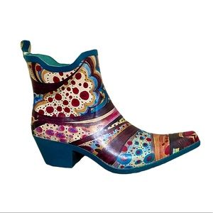 Corkys Rubber Boho Print Cowboy Boots